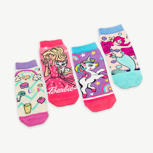 Magical Fantasy Bliss Anti-Skid Pack – (Unicorn, Mermaid, Good Vibes ,Barbie) Pack of 4