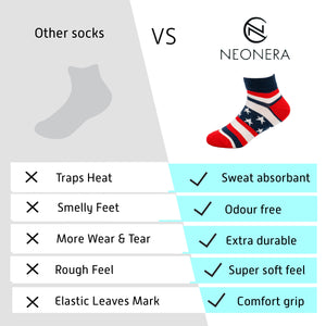 Kids Socks Combo – Mix Design like Stripes, Bears, Rocket, Car - Pack of 7