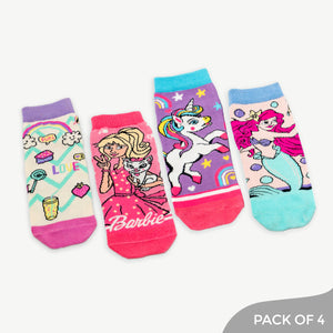 My Chique Pack Socks including Unicorn, Mermaid, Good Vibes & Barbie - Pack of 4