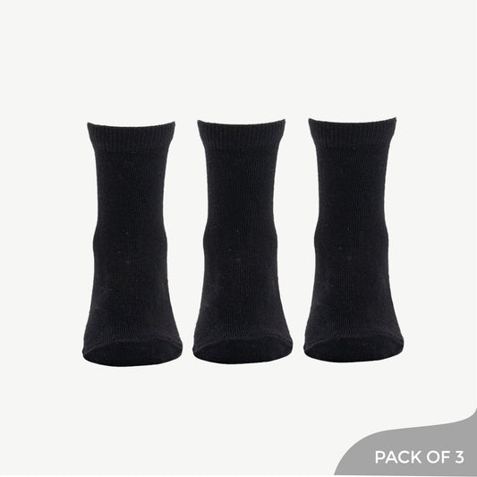 Classic Black Socks Bundle - Pack of 3