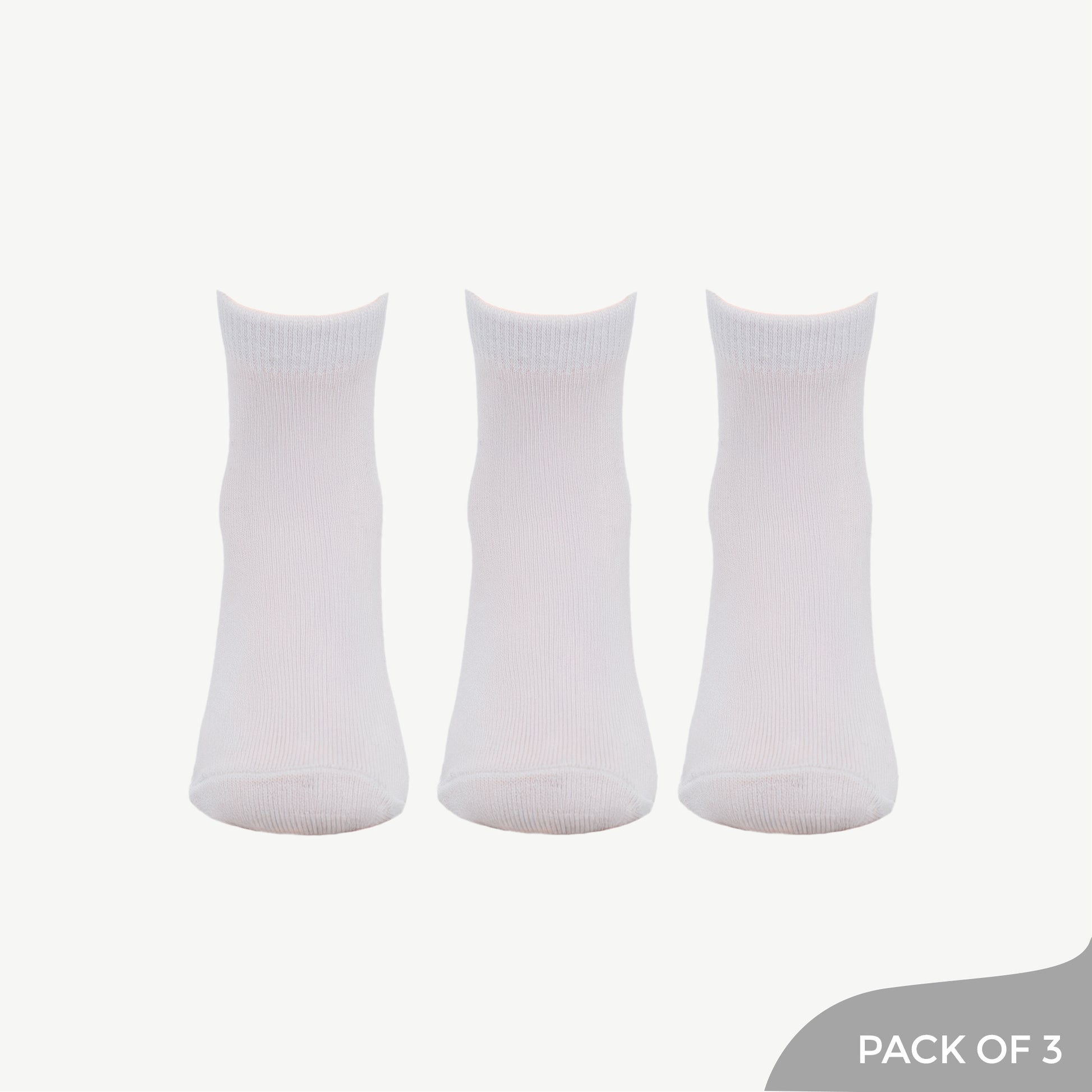 Classic White Socks Bundle - Pack of 3