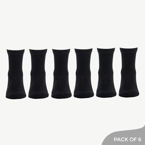 Everyday Black Socks - 6-Pack