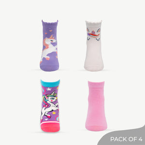 Unicorn Dream Socks  - Pack of 4