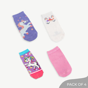 Unicorn Dream Socks  - Pack of 4